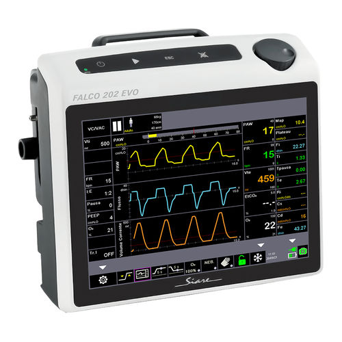 Ventilatore di emergenza - FALCO 202 EVO - Siare - per terapia intensiva / meccanico / da trasporto