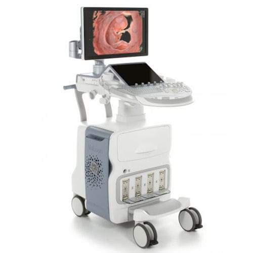 Ecografo su piattaforma - Voluson™ E10 - GE Healthcare - per ecografia ginecologica ed ostetrica / in bianco e nero / con doppler a colori