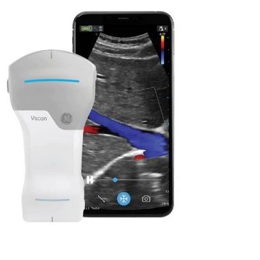 Ecografo palmare - Vscan Air™ - GE Healthcare - per ecografia multidisciplinare / in bianco e nero / con doppler a colori