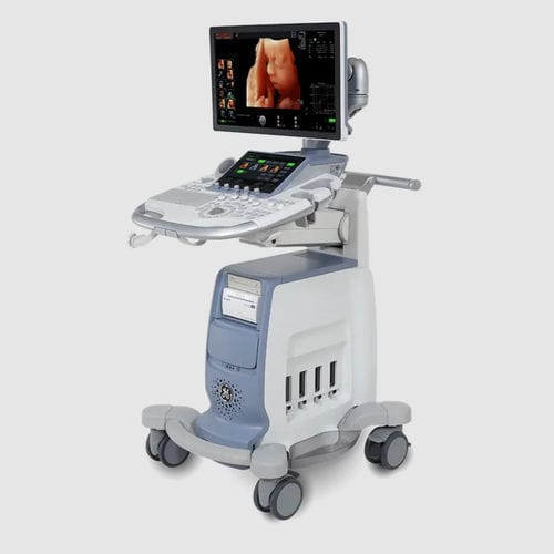 Ecografo su piattaforma - Voluson™ S10 Expert - GE Healthcare - per ecografia ginecologica ed ostetrica / in bianco e nero / con doppler a colori