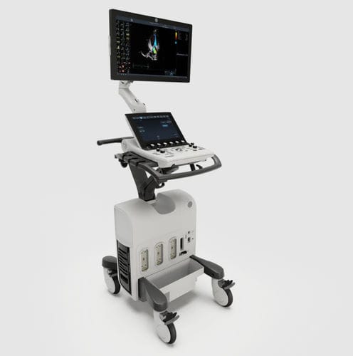 Ecografo su piattaforma - Vivid™ S70N Dimension - GE Healthcare - per ecografia cardiovascolare / in bianco e nero / con doppler a colori