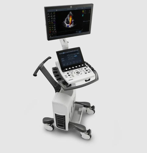 Ecografo su piattaforma compatto - Vivid™ S60N - GE Healthcare - per ecografia cardiovascolare / in bianco e nero / con doppler a colori
