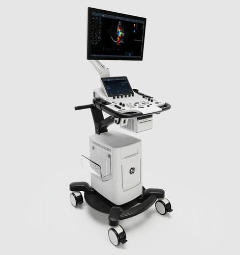 Ecografo su piattaforma compatto - Vivid™ T9 Matrix - GE Healthcare - per ecografia cardiovascolare / in bianco e nero / con doppler a colori