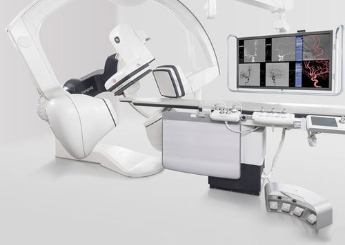 Sistema di fluoroscopia digitale - Innova™ IGS 6 - GE Healthcare - per fluoroscopia cranica / con amplificatore di brillanza fissato a pavimento / con amplificatore di brillanza a soffitto