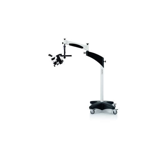 Braccio portastrumenti per microscopio operatorio - F12 I - Leica Microsystems - articolato / su carrello