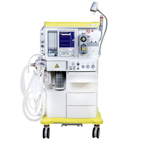 Sistema per anestesia su carrello - Leon - Heinen und Löwenstein - con monitoraggio respiratorio / con ventilatore / con sistema di evacuazione dei gas anestetici