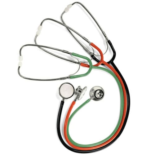 Stetoscopio a padiglione doppio - 5079-71 - Welch Allyn - in ottone cromato