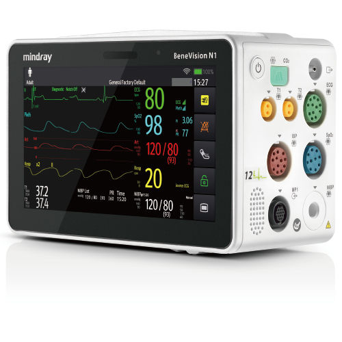 Monitor portatile per paziente - BeneVision N1 - Mindray - comodino / SpO2 / di respirazione
