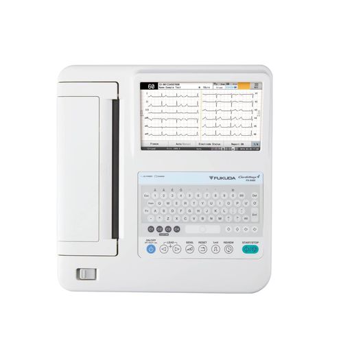 Elettrocardiografo da riposo - CardiMax FX-8400 - Fukuda Denshi - con prova da sforzo / 12 canali / 3 canali