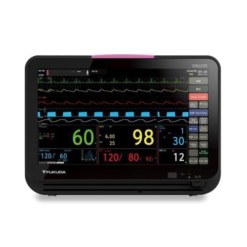 Monitor multiparametrico modulare - DYNASCOPE DS-1200 - Fukuda Denshi - con postazione di lavoro integrata / comodino / ECG
