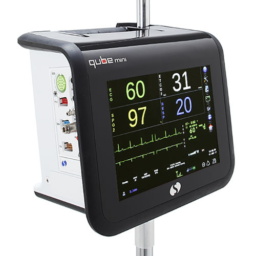 Monitor portatile per paziente - Qube Mini  - Spacelabs Healthcare - modulare / compatto / comodino