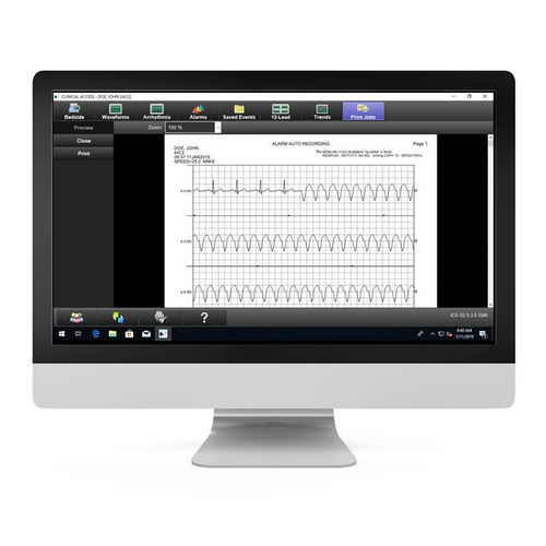 Modulo software clinico - Spacelabs Healthcare - di gestione della stampa / per tablet PC