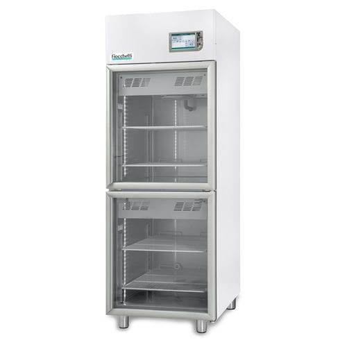 Congelatore per plasma ematico - PLASMA-VISION 2T 700 TOUCH - Fiocchetti Scientific - ad armadio / 2 porte / con porta in vetro