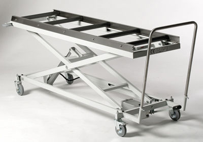 Carrello funerario in acciaio inossidabile - CRR001 - Fiocchetti Scientific - idraulico
