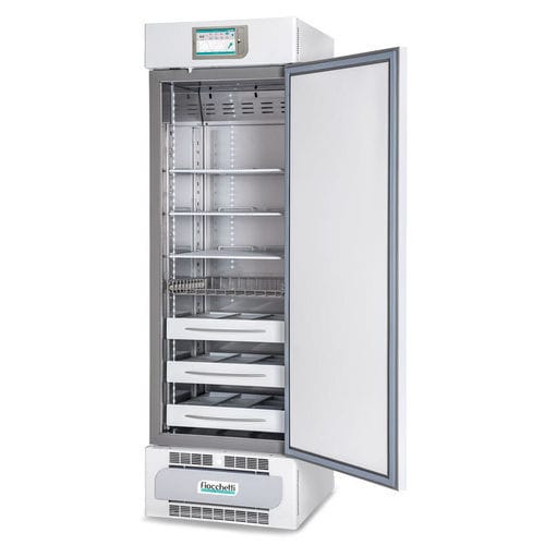 Congelatore per banca del sangue - PLASMA-FREEZER 400 TOUCH - Fiocchetti Scientific - per plasma ematico / per laboratorio / con rotelle