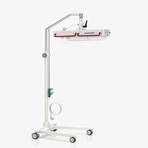 Riscaldatore radiante neonatale ad altezza regolabile - CERAMOTHERM® 3000 - Weyer - su rotelle