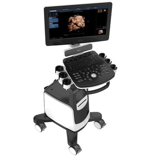 Ecografo su piattaforma compatto - QBit 7 - CHISON Medical Technologies - per ecografia multidisciplinare / con doppler a colori / 3D/4D