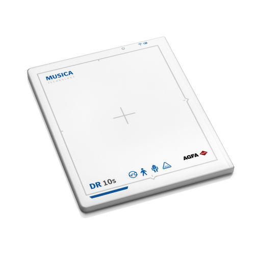 Rilevatore a pannello piatto per radiografia multidisciplinare - DR 10s - AGFA - portatile