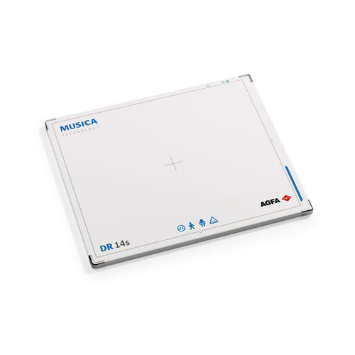 Rilevatore a pannello piatto per radiografia multidisciplinare - DR 14s - AGFA - portatile / con connessione wireless / 14 x 17