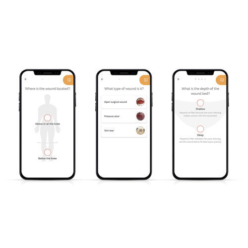 Applicazione mobile di controllo - WOUND COMPASS - Smith & Nephew - clinica / per valutazione e trattamento delle ferite / per smartphone
