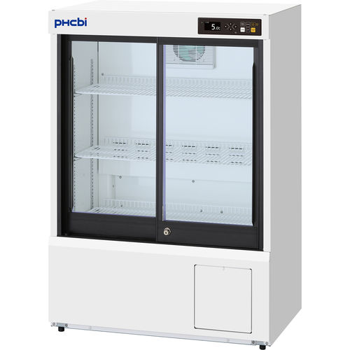 Frigorifero da laboratorio - MPR-S150H-PE - PHC Europe - per farmacia / ad armadio / con porta in vetro