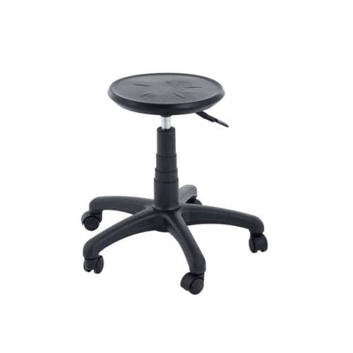 Sgabello per struttura sanitaria - 90.1589 - Üzümcü Medical Devices - idraulico / quadrato / nero