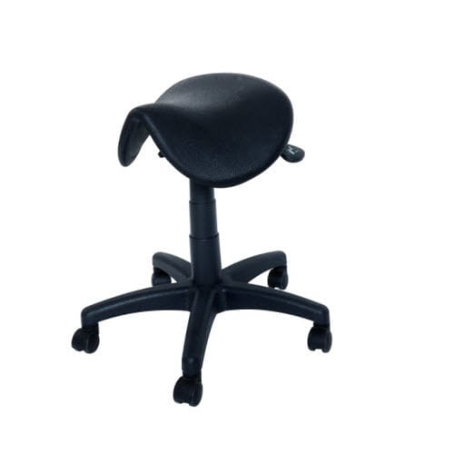 Sgabello per struttura sanitaria - 90.1596 - Üzümcü Medical Devices - idraulico / con rotelle / a forma di sella