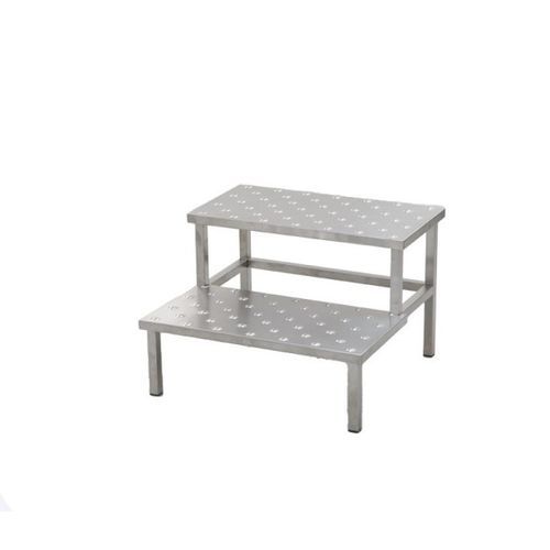 Predellino 2 gradini - 40630 - Üzümcü Medical Devices - in acciaio inossidabile / antiscivolo