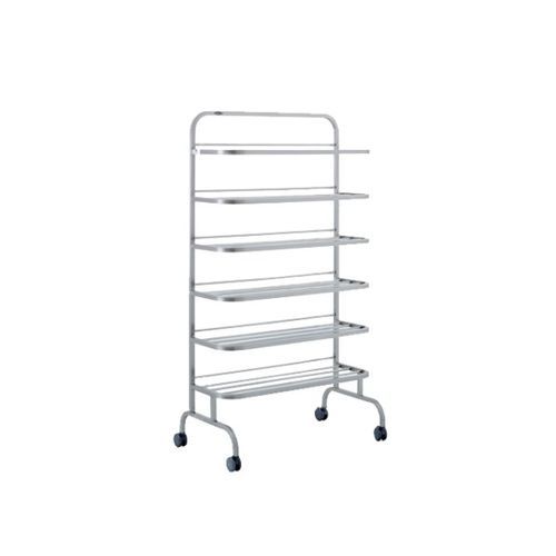 Carrello per sala operatoria - 40390 - Üzümcü Medical Devices - portascarpe / in acciaio inossidabile / 5 ripiani