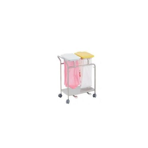 Carrello portabiancheria per biancheria - 40861 - Üzümcü Medical Devices - di pulizia / 2 sacchi / in acciaio inossidabile