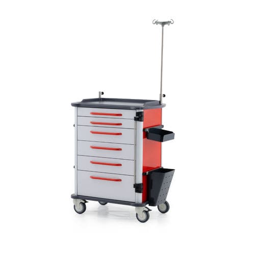Carrello per farmaci - 74303 - Üzümcü Medical Devices - di stoccaggio / in acciaio inossidabile / in plastica