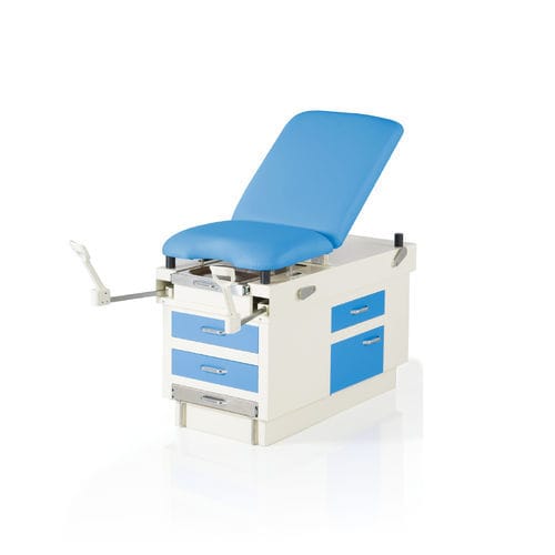 Lettino da visita ginecologico - JM-1A - Üzümcü Medical Devices - per adulto / manuale / con schienale regolabile