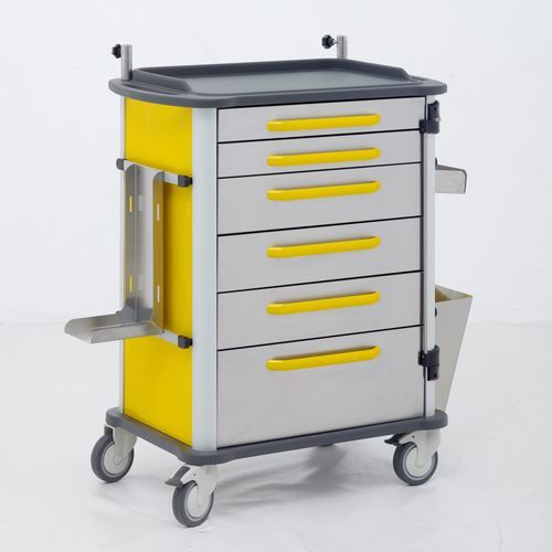 Carrello di emergenza - 74403 - Üzümcü Medical Devices - per terapia intensiva / per uso generale / per apparecchio