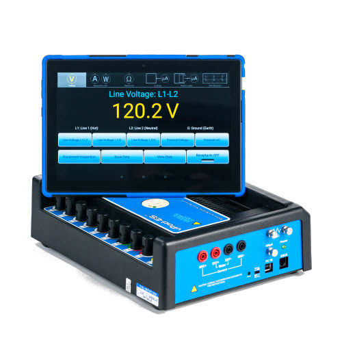 Tester di sicurezza elettrica - vPad-ES 2 - Datrend Systems - per dispositivi medici / portatile / con touch screen