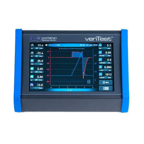 Tester di pressione - venTest - Datrend Systems - di portata / per ventilatore polmonare / per sistema di anestesia