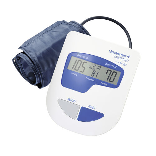 Sfigmomanometro elettronico oscillometrico - GP-6621 - Geratherm Medical AG - da tavolo / a batteria ricaricabile / con bracciale adulti