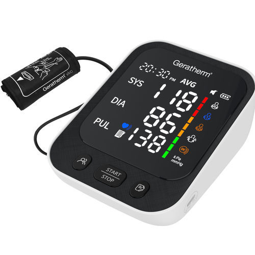 Sfigmomanometro elettronico oscillometrico - vivo - Geratherm Medical AG - con porta USB / a batteria ricaricabile / con bracciale adulti
