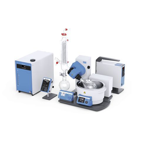 Evaporatore da laboratorio - RV 10 pro V - IKA - rotativo / a vuoto / a solvente