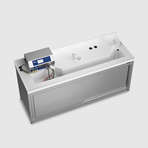 Riunito per dipartimento di sterilizzazione - 9992 series - Steelco - per disinfezione di endoscopi / con lavandino