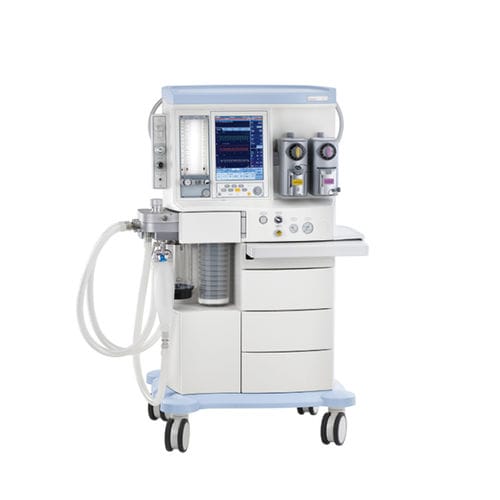 Sistema per anestesia su carrello - Leon - Löwenstein Medical - con monitoraggio respiratorio / con sistema di evacuazione dei gas anestetici / con miscelatore di gas elettronico
