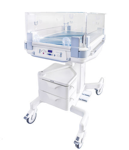 Riscaldatore radiante neonatale con contenitore - Lifetherm 2000 - Löwenstein Medical - su rotelle