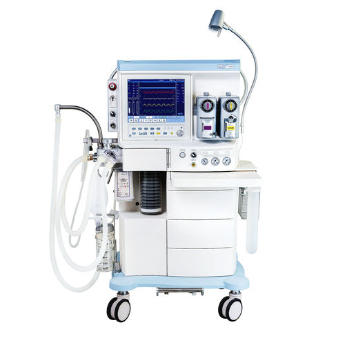Sistema per anestesia su carrello - Leon plus - Löwenstein Medical - con monitoraggio respiratorio / con ventilatore / con sistema di evacuazione dei gas anestetici