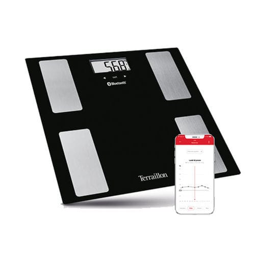 Analizzatore di composizione corporea per bioimpedenziometria - Web Coach Move - Terraillon - per misurazione della massa grassa / con piattaforma / con display LCD