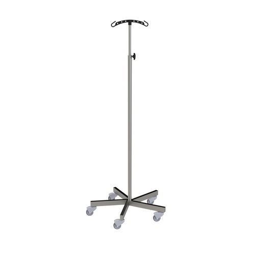 Asta portaflebo con rotelle - 317.22 - VILLARD MÉDICAL - 4 ganci / 2 ganci / telescopica