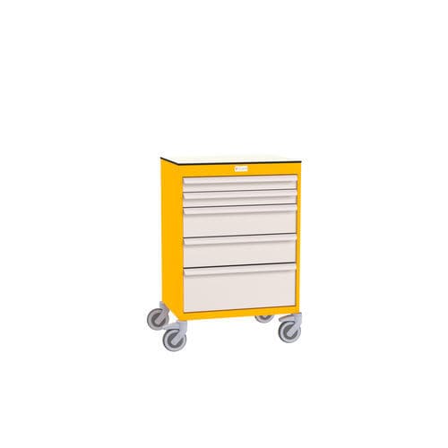 Tavolo di procedura con cassetti - 1007.11W01 - VILLARD MÉDICAL - con rotelle