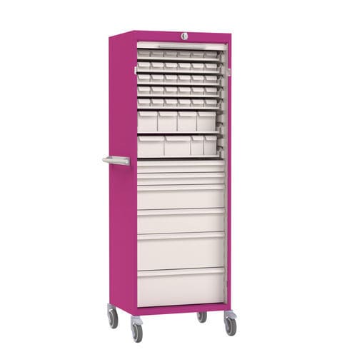 Armadio per farmaci - 1007.51 C02 - VILLARD MÉDICAL - per ospedale / con rotelle / con cassetti