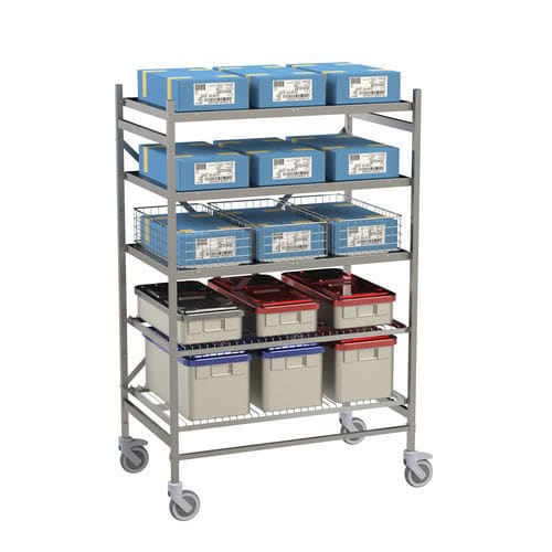 Scaffalatura modulare - 830.30 - VILLARD MÉDICAL - per cestelli / per container / mobile