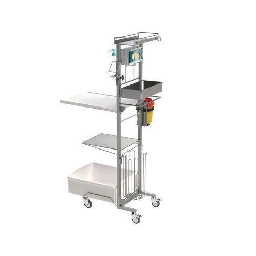 Carrello medico - SMS® aide-soignant - VILLARD MÉDICAL - per consumabili / in acciaio inossidabile / con piano di appoggio