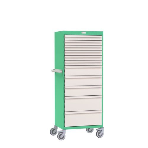 Set di mobili modulare - Eolis® - VILLARD MÉDICAL - con rotelle / con cassetti / in metallo