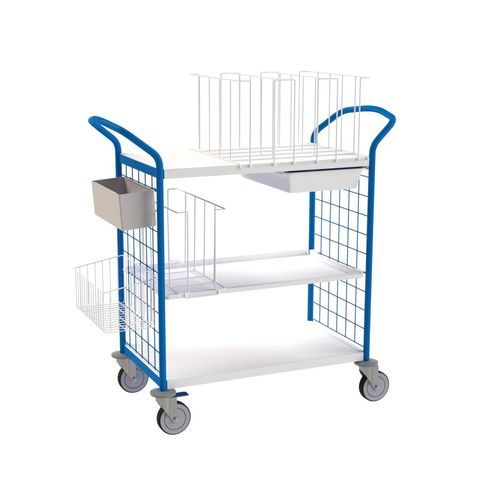 Carrello ospedaliero - 408.32 - VILLARD MÉDICAL - per cambio / con contenitore laterale / con struttura aperta